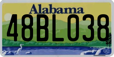 AL license plate 48BL038