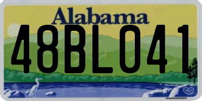 AL license plate 48BL041