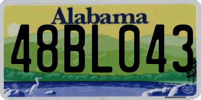 AL license plate 48BL043