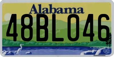 AL license plate 48BL046