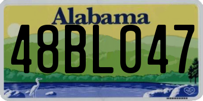 AL license plate 48BL047