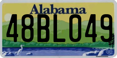 AL license plate 48BL049