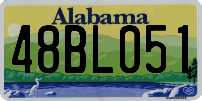 AL license plate 48BL051