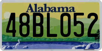 AL license plate 48BL052