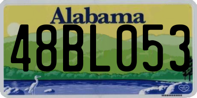 AL license plate 48BL053