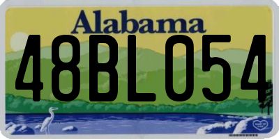 AL license plate 48BL054