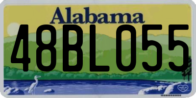 AL license plate 48BL055