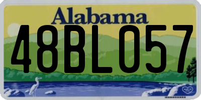 AL license plate 48BL057