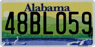 AL license plate 48BL059