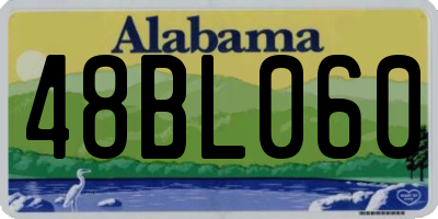 AL license plate 48BL060