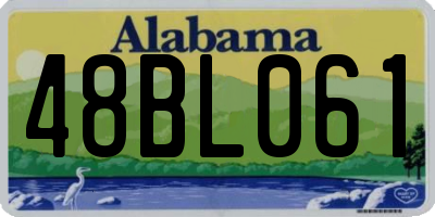 AL license plate 48BL061