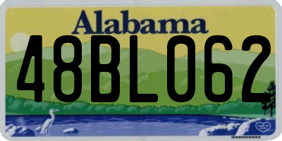 AL license plate 48BL062