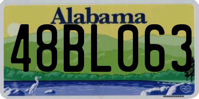 AL license plate 48BL063