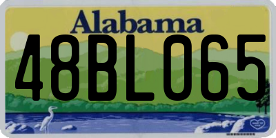 AL license plate 48BL065