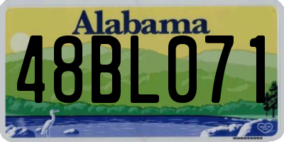 AL license plate 48BL071