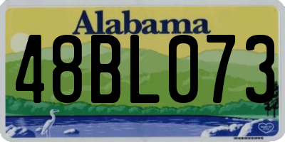 AL license plate 48BL073