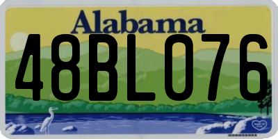 AL license plate 48BL076