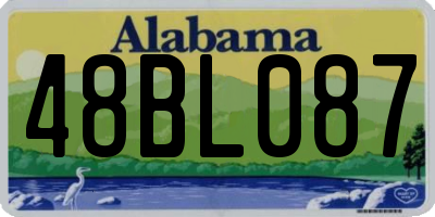 AL license plate 48BL087
