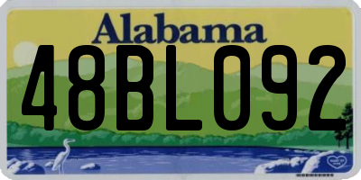 AL license plate 48BL092