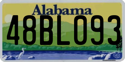 AL license plate 48BL093