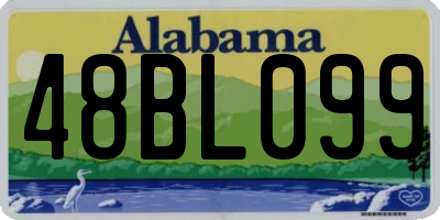 AL license plate 48BL099