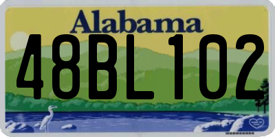 AL license plate 48BL102