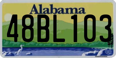 AL license plate 48BL103