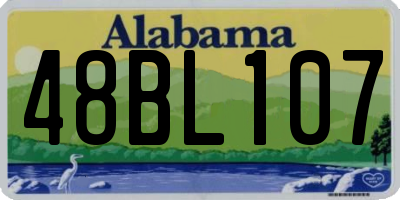 AL license plate 48BL107