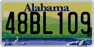 AL license plate 48BL109