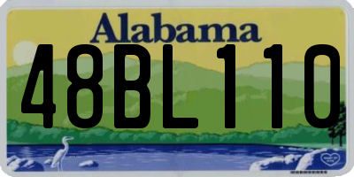 AL license plate 48BL110