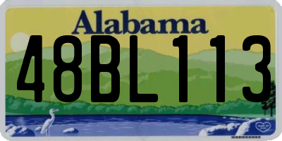 AL license plate 48BL113