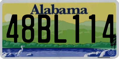AL license plate 48BL114