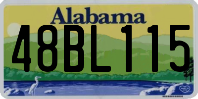 AL license plate 48BL115