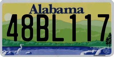 AL license plate 48BL117