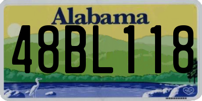 AL license plate 48BL118