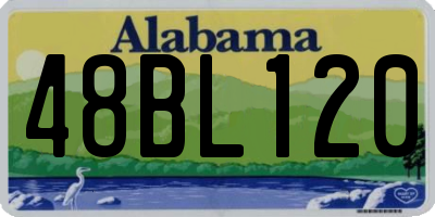 AL license plate 48BL120