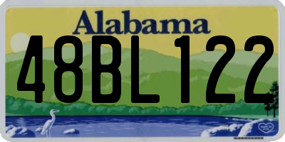 AL license plate 48BL122