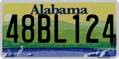 AL license plate 48BL124