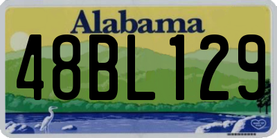 AL license plate 48BL129