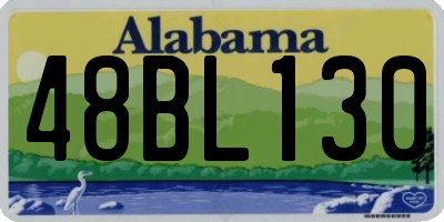 AL license plate 48BL130