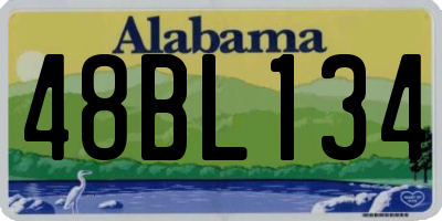 AL license plate 48BL134