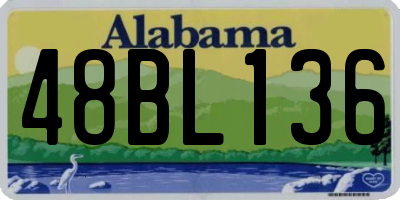 AL license plate 48BL136