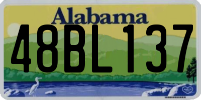 AL license plate 48BL137