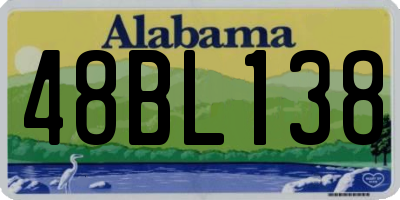 AL license plate 48BL138