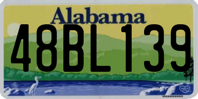 AL license plate 48BL139