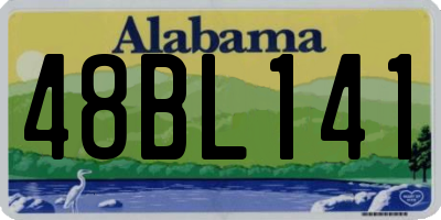AL license plate 48BL141