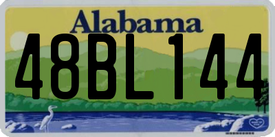 AL license plate 48BL144
