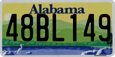 AL license plate 48BL149