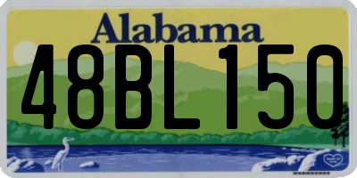 AL license plate 48BL150