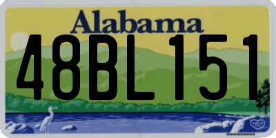 AL license plate 48BL151
